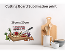 Cutting Board Sublimation Print - Onions