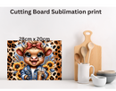 Cutting Board Sublimation Print - Leopard