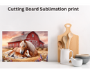 Cutting Board Sublimation Print - = Horse