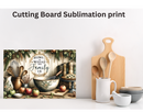 Cutting Board Sublimation Print - Family