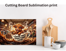 Cutting Board Sublimation Print - Coffee First
