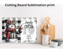 Cutting Board Sublimation Print - Snowman's Family Recipes