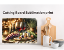 Cutting Board Sublimation Print - Fruit and Wine