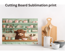 Cutting Board Sublimation Print - Highlander Cow