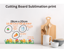 Cutting Board Sublimation Print - DEAR EASTER BUNNY