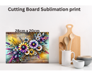 Cutting Board Sublimation Print - Floral