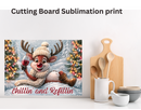 Cutting Board Sublimation Print - Chillin and Refillin