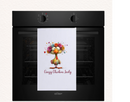 Sublimation Tea Towel Print - Crazy Chicken Lady