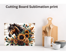Cutting Board Sublimation Print - Horse