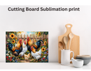 Cutting Board Sublimation Print - Rooster