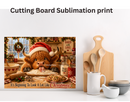 Cutting Board Sublimation Print - Baked with Love
