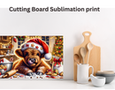 Cutting Board Sublimation Print - Christmas Highlander