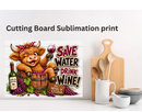 Cutting Board Sublimation Print - Save Water