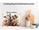 Cutting Board Sublimation Print - Wine
