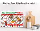 Cutting Board Sublimation Print - Santa Board