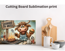 Cutting Board Sublimation Print - Grill