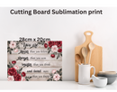 Cutting Board Sublimation Print - Quote