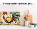 Cutting Board Sublimation Print - Rooster