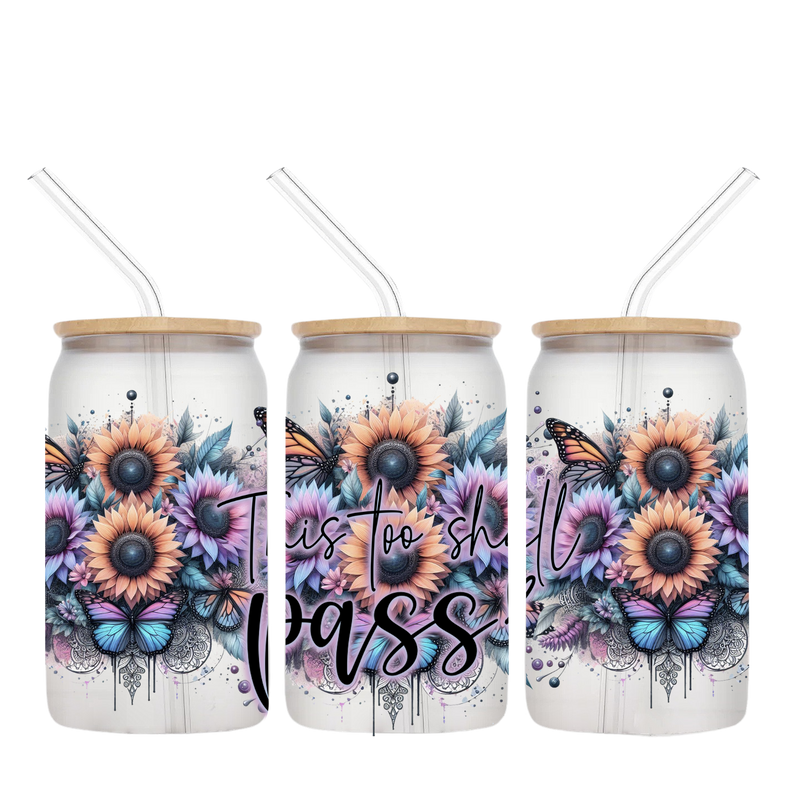 16oz Libby Glass Sublimation Print - Pass
