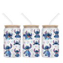 16oz Libby Glass Sublimation Print - Cartoon