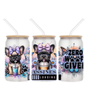 16oz Libby Glass Sublimation Print - Zero Woof