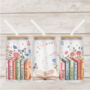 UV DTF 16oz Can Glass Wraps - BOOKS