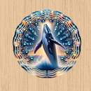 Wind Spinner Sublimation Print - Blue Whale