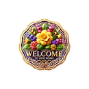 Wind Spinner Sublimation Print - Floral Welcome Home
