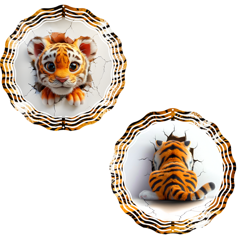 3D Tiger Wind Spinner design to fit an 8' Spinner.