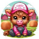 DTF Transfer Sheet - Highland Country girl.