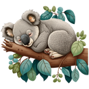 DTF Transfer Sheet - Sleeping Koala