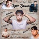 Brown 20oz Skinny Tumbler Printed Paper