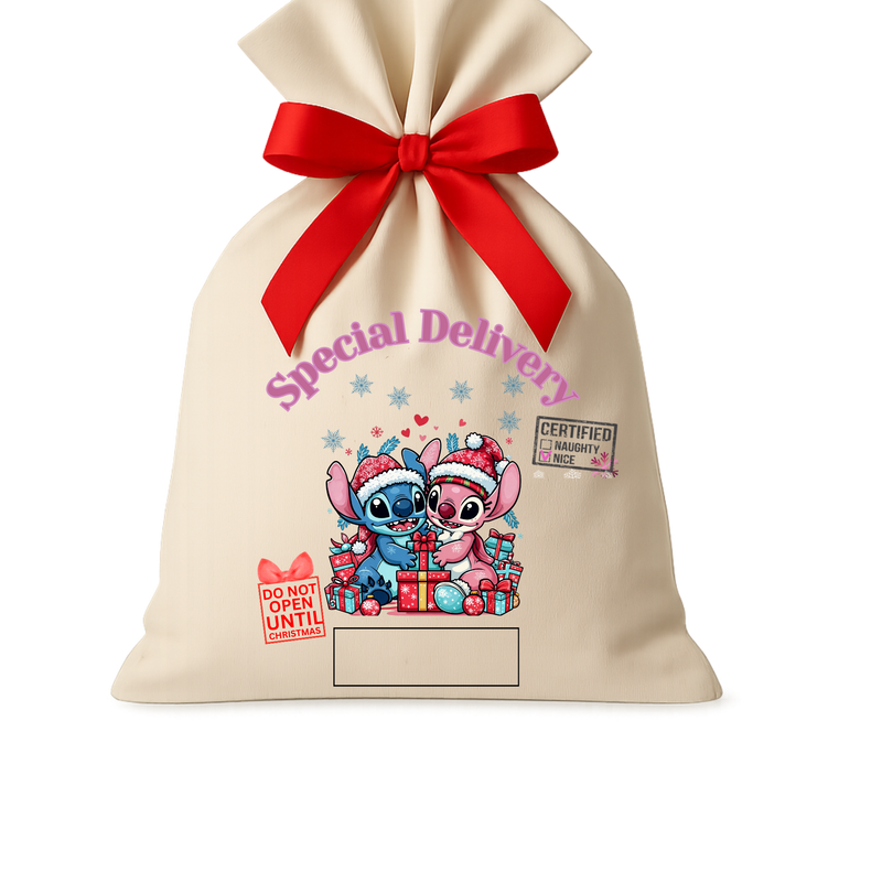 Santa Sack DTF Print - Alien