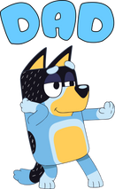 DTF Transfer Sheet  - Blue Dog Family