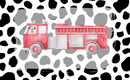 Fire Truck 12oz Sublimation Flip Top Water Bottle Print
