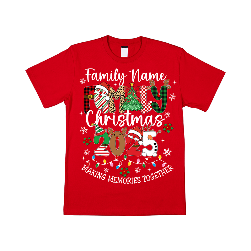 DTF Transfer Sheet - Family Christmas