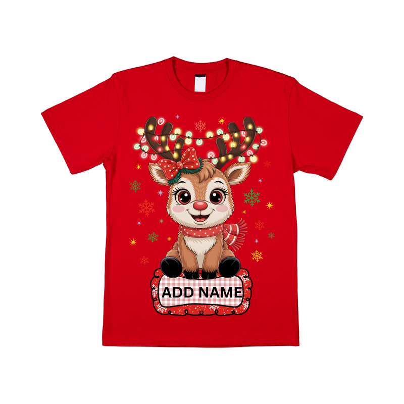DTF Transfer Sheet - Girl Reindeer