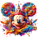 DTF Transfer Sheet - Rainbow Mouse Ears