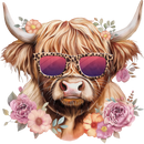 DTF Transfer Sheet - Leopard Glasses