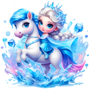 DTF Transfer Sheet - Elsa Pony