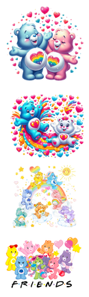 DTF Transfer Sheet - Care Bear