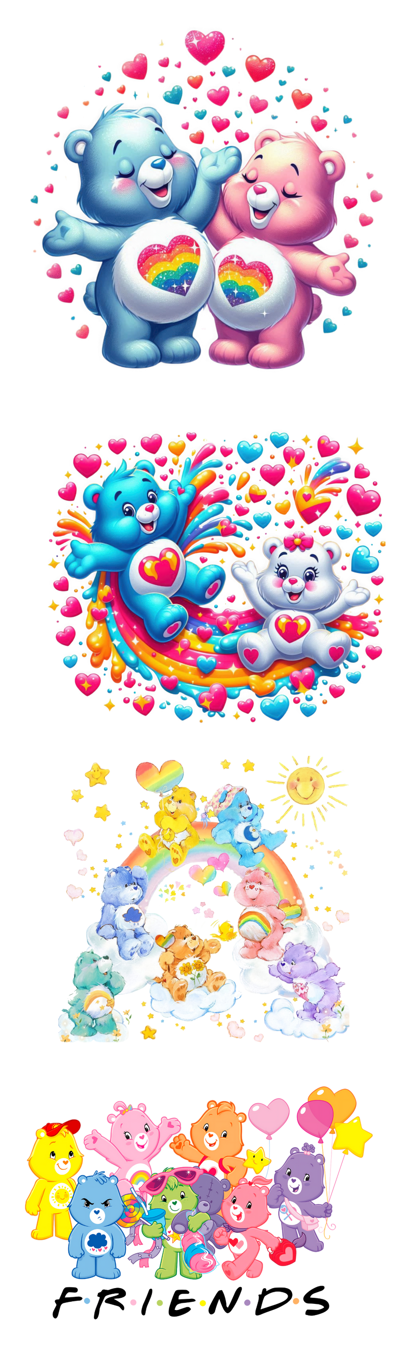 DTF Transfer Sheet - Care Bear