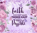 20oz Skinny Tumbler Printed Paper -  Faith Does not make things easy