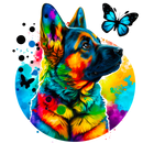 DTF Transfer Sheet - German Shephard