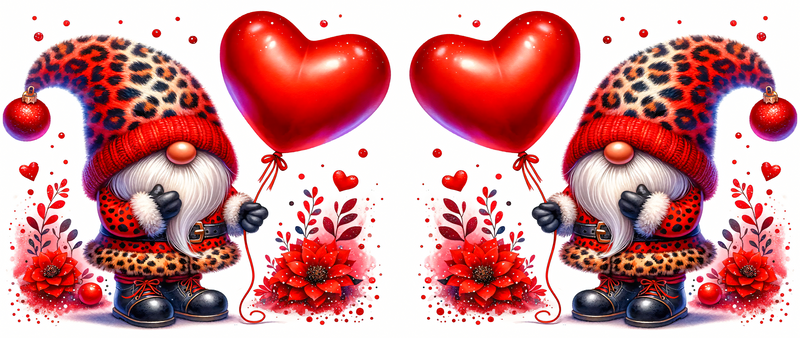 Gnome Valentine Printed Sublimation Paper for 11oz mug.