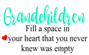 Grandchildren DTF Cushion Print.