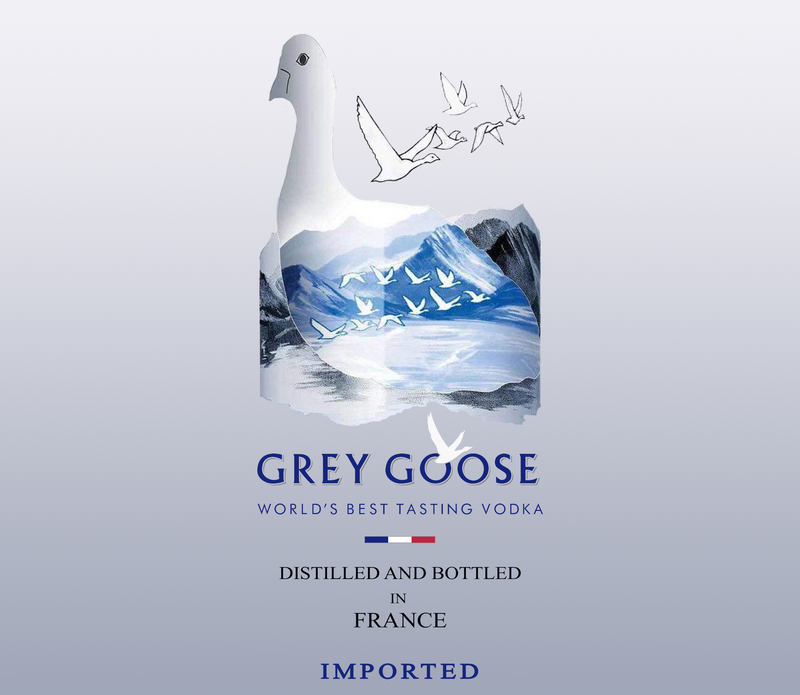 Grey Goose 20oz Skinny Tumbler Printed Paper