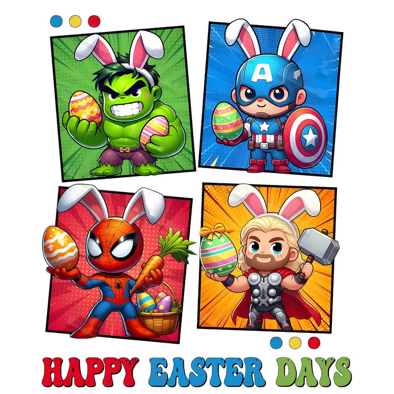 DTF Transfer Sheet - Easter Hero's
