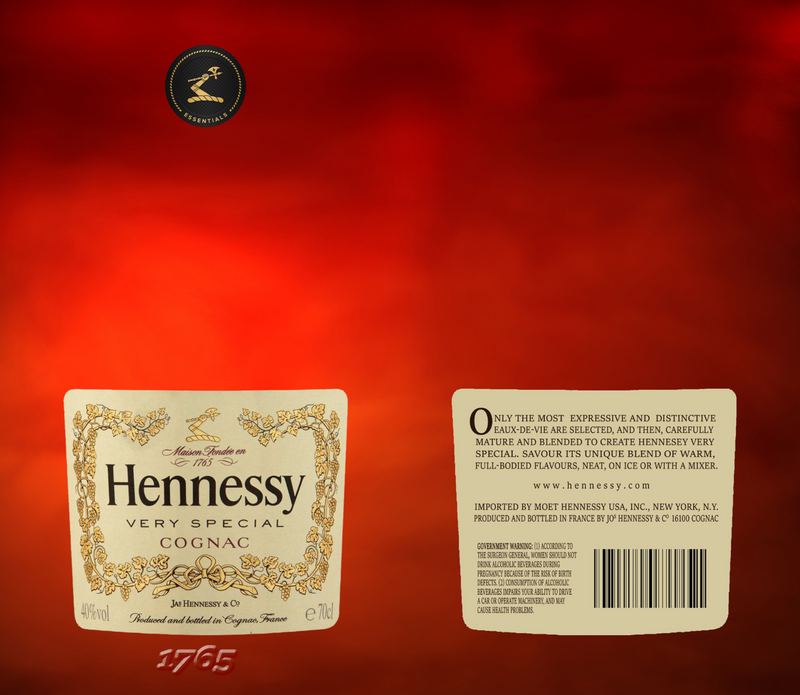 Hennessy 20oz Skinny Tumbler Printed Paper