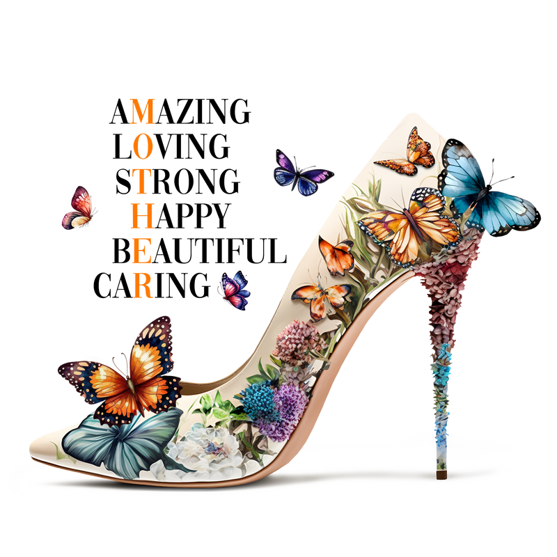 Mother's Day DTF Print - High Heel Mum Shoe